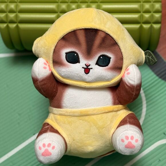 Other - NWT Authentic Mofusand Lemon Orange Tabby Kitten Plushie 11”